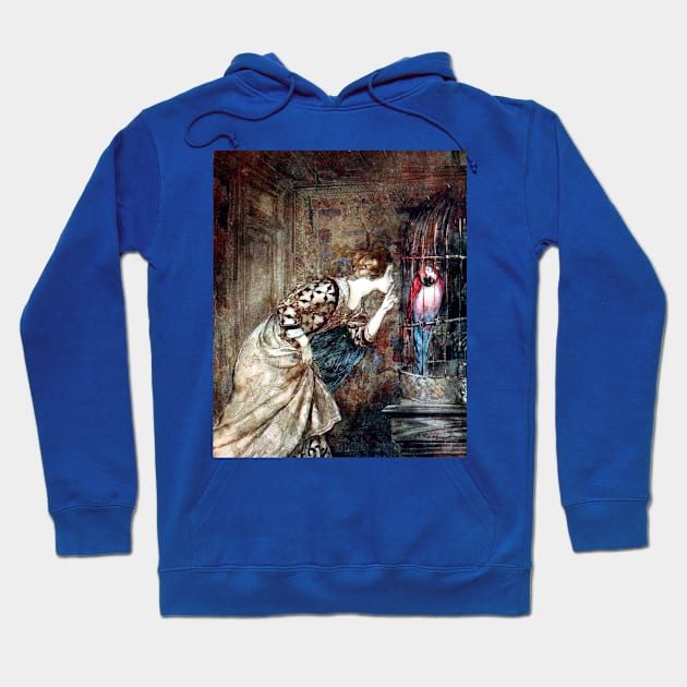 Mary Colven and the Parrot - Arthur Rackham Hoodie by forgottenbeauty